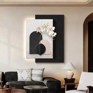 1 Modern LED Wood Wall Art