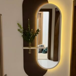 Luxury Oval LED Wall Art